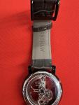 Earnshaw Skeleton Watch Fowler Bridge with Grey Leather Strap