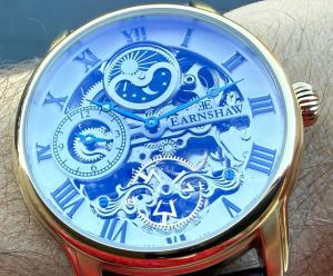 Earnshaw Medallion Gold Automatic Skeleton Men’s Watch