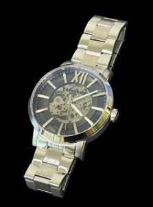 Earnshaw Stainless Steel ES-8222 Automatic Watch See Through Skeleton MSRP $460