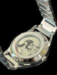 Earnshaw Stainless Steel ES-8218 Automatic Silver Dial Watch Skeleton MSRP $460