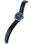 Earnshaw ES-8216 Automatic Watch Lincoln Skeleton Blue Leather Band MSRP $430