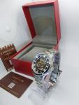 Thomas Earnshaw Blue Skeleton Mens Watch Stainless Steel Ref 8251