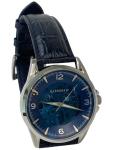 Earnshaw ES-8216 Automatic Watch Lincoln Skeleton Blue Leather Band MSRP $430
