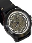 Earnshaw ES-8217 43mm Automatic Watch Murray Skeleton Black Leather Band - $430