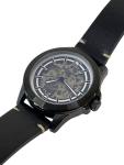 Earnshaw ES-8217 43mm Automatic Watch Murray Skeleton Black Leather Band - $430