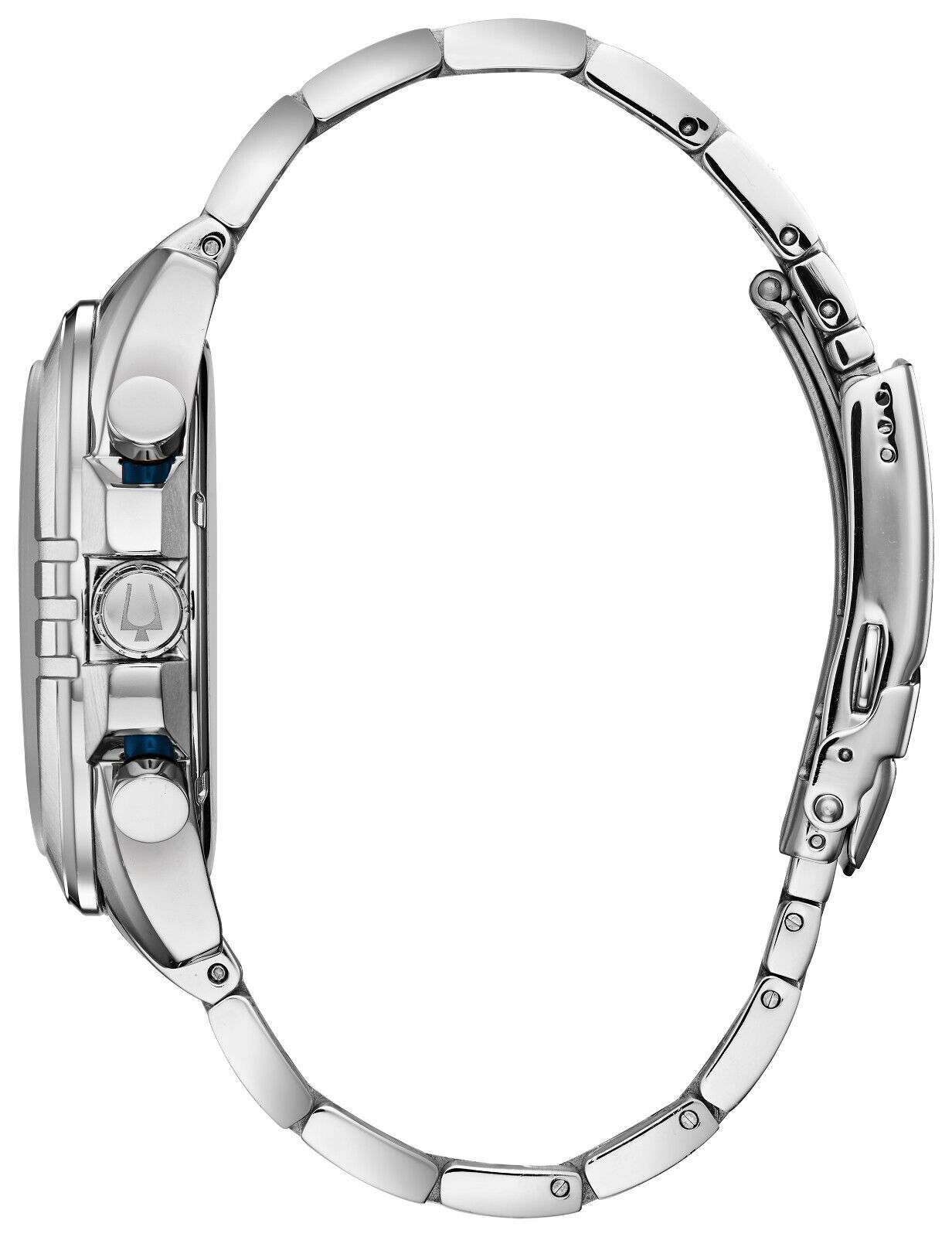 Bulova Men's Silver Chronograph Quartz Watch 44MM