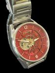 Earnshaw Stainless ES-8219 Automatic Red Watch Sandy Point Skeleton - MSRP $460