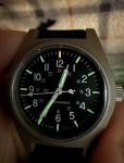 Marathon Military General Purpose Quartz w/ Triti um lume 34mm, Tan, WW194004DT