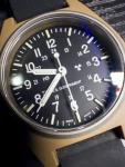 Marathon Military General Purpose Quartz w/ Triti um lume 34mm, Tan, WW194004DT