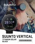 SUUNTO Vertical Adventure GPS Solar Titanium Watch All Black with Power Bank