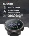 SUUNTO Vertical Adventure GPS Solar Titanium Watch All Black with Power Bank