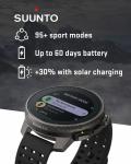 SUUNTO Vertical Adventure GPS Solar Titanium Watch All Black with Power Bank