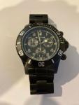 Glycine GL1001 Combat Wrist Watch for Men - Black. New Battery 