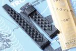 Genuine 1960s Swiss Tropic 19mm curved end vintage dive watch band rubber divers