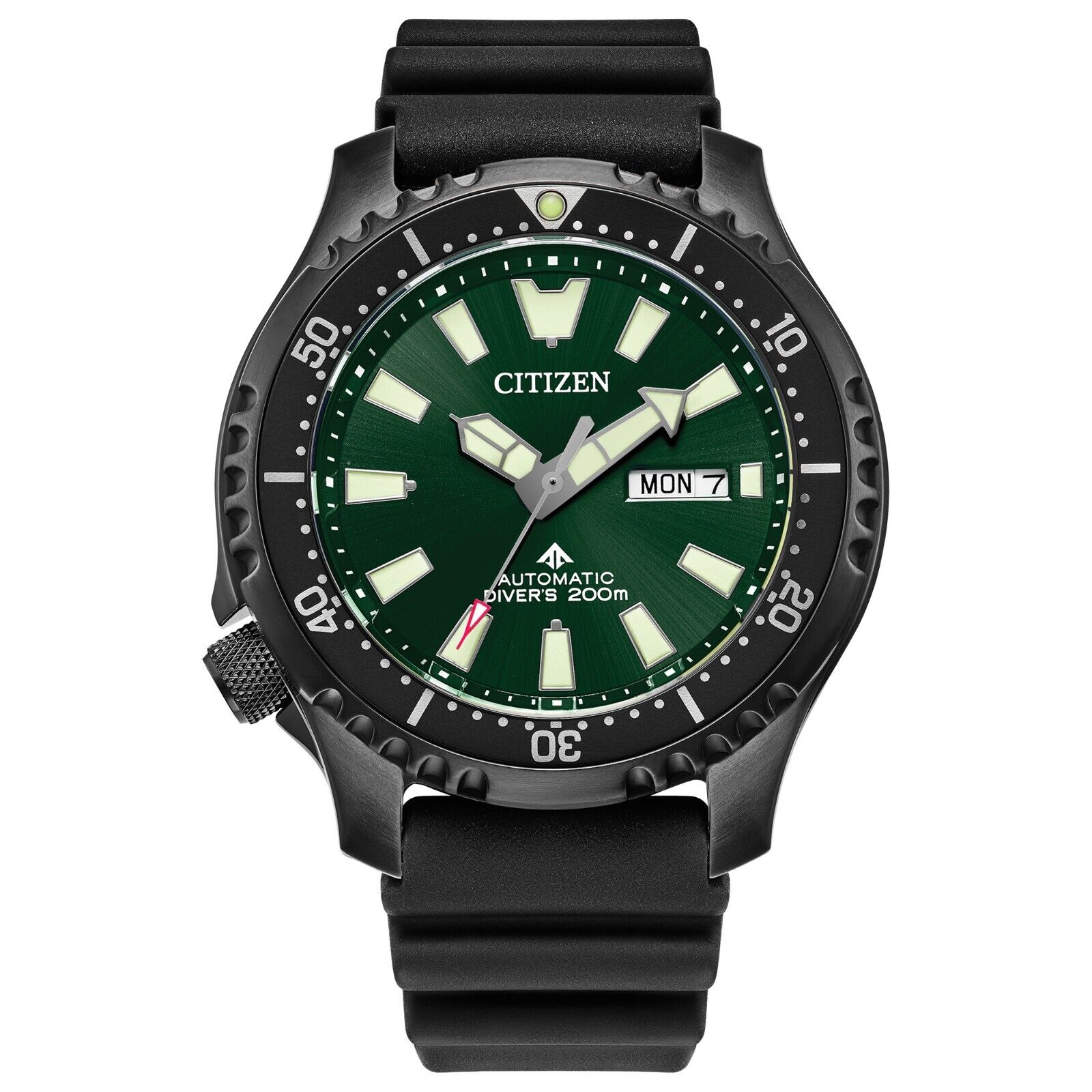Citizen Men's Calendar Black Automatic Watch 44MM