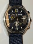 AVI-8 Hawker Harrier II Dual Retrograde Chronograph Admiral Blue Steel Two Bands