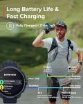 SUUNTO Race GPS Sports Watch, 1.43" AMOLED Touchscreen w/ Crown Button, 26 Days Battery Life, Training & Sleep Health Tracking, Dual-GNSS, 16GB Global Offline Maps, Lightweight for Running, Midnight