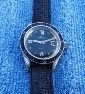 Rare Ernest Borel Vintage 60s-70s Diver Automatic Watch "Tropic Diver" 17 Jewels