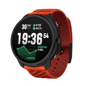 SUUNTO Race 2 GPS Sports Watch, 1.5" AMOLED Touchscreen w/Crown, 16 Days Battery Life, Training Metrics and Recovery Insights, Dual-GNSS, 32GB Global Offline Maps, Lightweight, Coral Orange