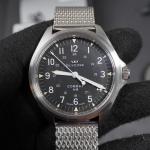 Glycine combat AM vintage 7 watch GL0237 43mm 100M swiss automatic acrylic +7