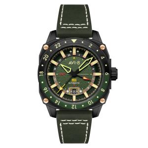 AVI-8 Hawker Hunter Atlas GMT Automatic Amazon Green
