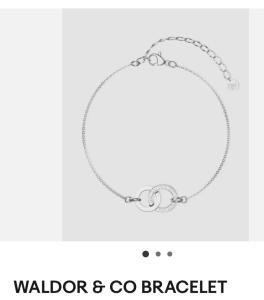 NWT WALDOR & CO BRACELET DIAMOND CHAIN POLISHED BRACELET