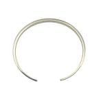 Waldor & Co. Cuff Bracelet with 12 Paved Crystals At Each End Stainless Steel