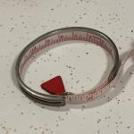 WALDOR & CO Double Row Rhinestones Silver Cuff 7"