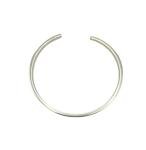 Waldor & Co. Cuff Bracelet with 12 Paved Crystals At Each End Stainless Steel