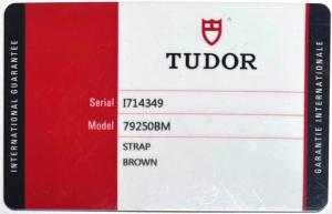 Tudor Black Bay Heritage 79250BM I Serial Authentic Watch Warranty Guarantee