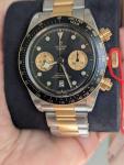 Tudor Black Bay Chrono Black dial Gold & Steel Bracelet  M79363N-0001  $5,850.00