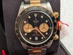 Tudor Black Bay Chrono Black dial Gold & Steel Bracelet  M79363N-0001  $5,850.00
