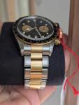 Tudor Black Bay Chrono Black dial Gold & Steel Bracelet  M79363N-0001  $5,850.00