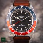 Tudor Black Bay GMT 'Pepsi' 79830RB Full Set Leather Strap 2022 Red & Blue Bezel