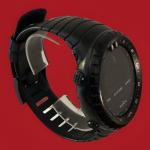 Suunto Core All Black Men's Digital Sport Watch & New Battery (LCD LINE DEFECT)
