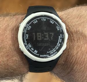 Suunto T1 Digital Watch 30M Fitness Tracker Quartz Smartwatch White And Black