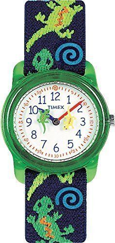 Timex Kid's Lizard Print Fabric Analog Watch