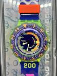 1991 Swatch Scuba 200 “Scuba Diving” SDN101 Vintage Swiss Quartz Watch