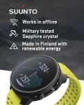 SUUNTO Vertical Adventure GPS Steel Watch Black Lime Offline Map Large Screen