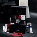 Tudor Black Bay Blue Bezel Steel 41mm Automatic Watch 79230B B+P, 5 Extra Straps