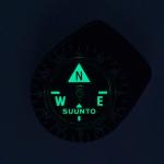 SUUNTO Clipper L/B NH Compass Clips to Watch Band w/ Liquid-Filled Jewel Bearing