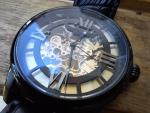 Thomas Earnshaw Longitude Skeleton Set Hand Wind Gray Dial w Pen 