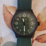 AVI-8 flyboy Green gents automatic watch ref AV-4021.  21 Jewel Miyota movement.