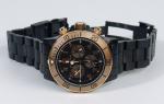 Glycine GL1008 Men's 42mm Combat Sub Quartz Chronograph Black & Rose Gold