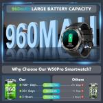 Men's Tactical Military Smart Watch with Call Feature