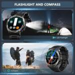 Men's Tactical Military Smart Watch with Call Feature