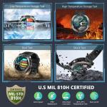 Men's Tactical Military Smart Watch with Call Feature