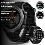 Men's Military Smart Watch with Fitness Tracking
