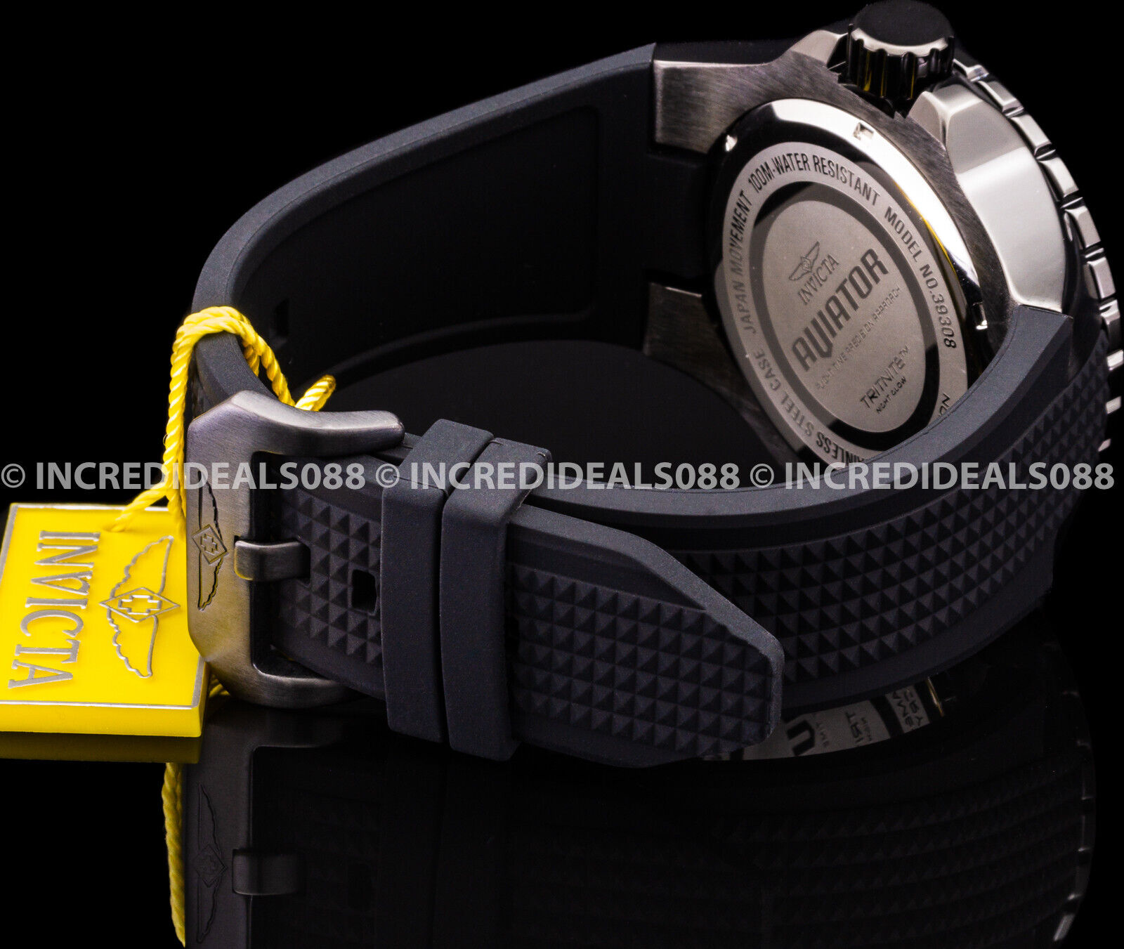 Invicta Multi Function Aviator Watch Black Green