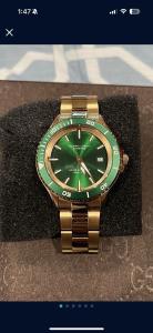 FILIPPO LORETI OKEANOS: Rose Gold Steel Band/Green Dial Men's Wristwatch